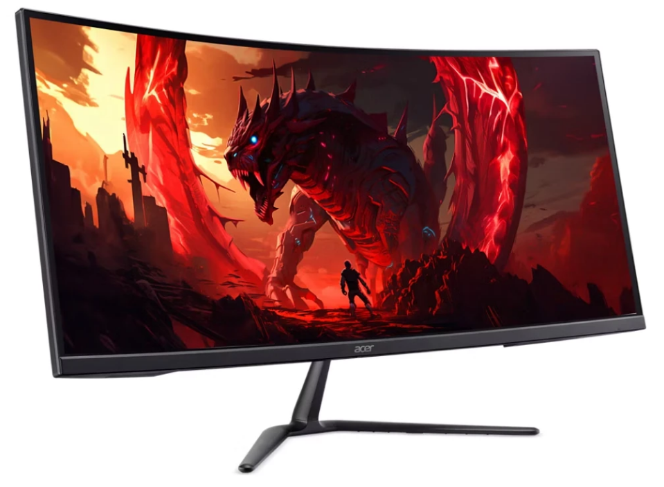 LCD Acer 34" ED340CURW0biip {VA Curved 1500R 3440x1440 240Hz 1/5ms 21:9 250cd 2xHDMI2.1 DisplayPort1.4 FreeSync(Premium) HDR10 Vesa}