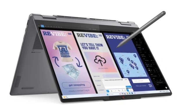 Ноутбук Lenovo Yoga 7 2-in-1 14ILL10/14" OLED WQXGA+ 2880x1800/Intel Core Ultra 7 256V/16 Gb/512 Gb SSD/Intel Arc Graphics/Windows 11 Home/серый/1.38 кг