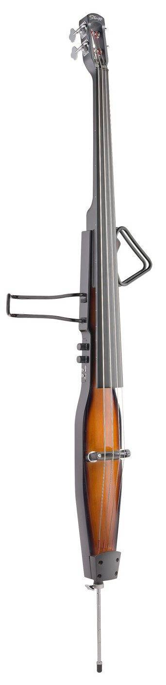 Электроконтрабас STAGG [EDB-3/4 VBR] размер 3/4, корпус клен, гриф клен, бридж клен, электроника активный предусилитель, вход 1/8" mini Jack для mp3 плеера, выход 1/8" stereo mini Jack для наушников, выход 1/4" TS Jack, колки никель, цвет Violinburst