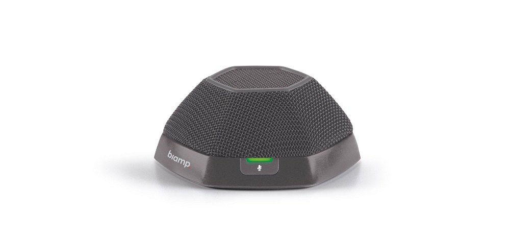 Микрофон BIAMP [Devio DTM-1] настольный, технология Beamtracking; 3 зоны по 120°; 3хLED mute индикаторы; 2хRJ45(доп.для подключения 2-ого DTM-1 по daisy-chain-макс.2 микрофона).Совместим с хабом SCR.Макс.расстояние м/д девайсами:15м. Цвет:чёрный.