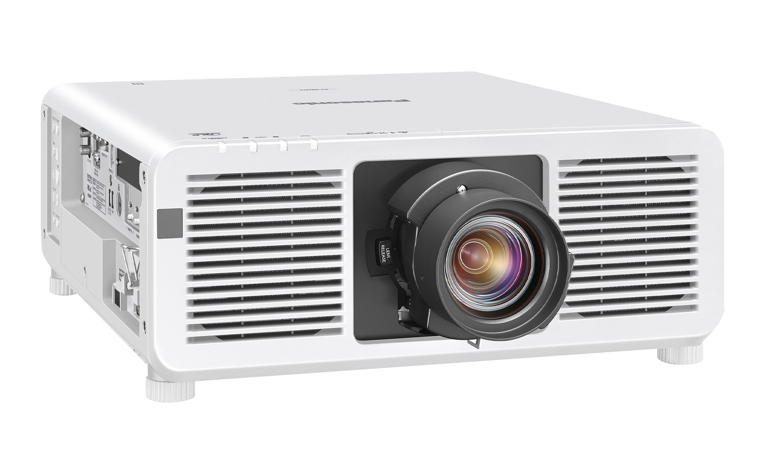 Лазерный проектор Panasonic [PT-REQ80WEJ] DLP, 8000 Lm; 4K(3840 x 2400 с QuadPixelDrive);25000:1;HDMI IN x2; DisplayPort x1; MultiSyncIN x1/OUT x1; Remote IN x2/OUT x1; СЛОТ для опциональных плат; USB x2; RS232 IN x2 /OUT x1;RJ45 LAN; 35dB; 28,7 кг. белы