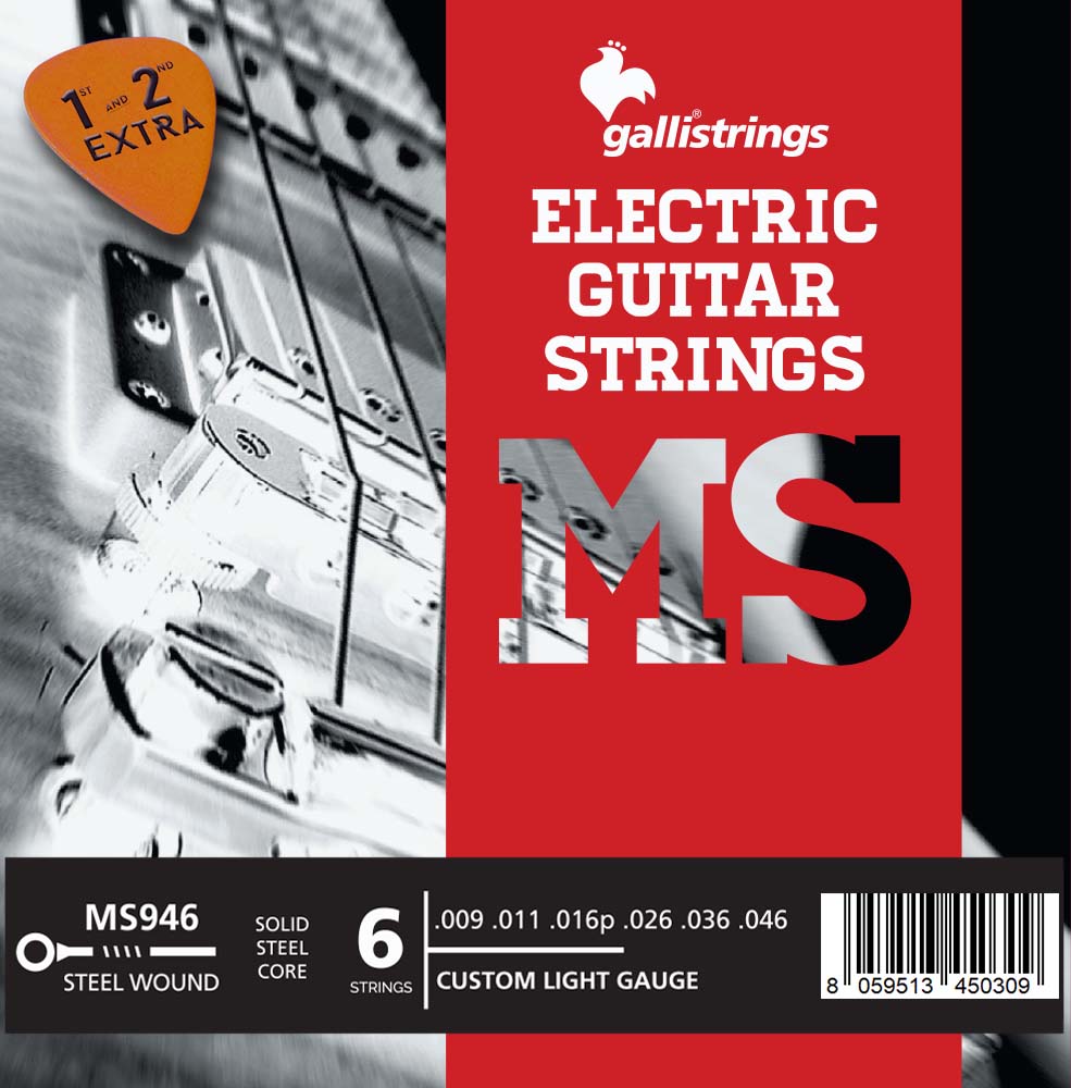 Комплект струн GALLI STRINGS [MS946] для 6-струнной электрогитары
