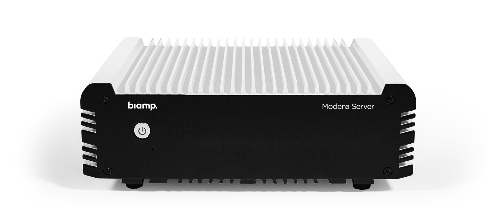 Cистема показа презентаций BYOD BIAMP [Modena Server] Поддержка до 7 виртуальных комнат. Трансляция собственной камеры или рабочего стола. До 4 потоков в комнате. Управление всеми устройствами Modena в сети.