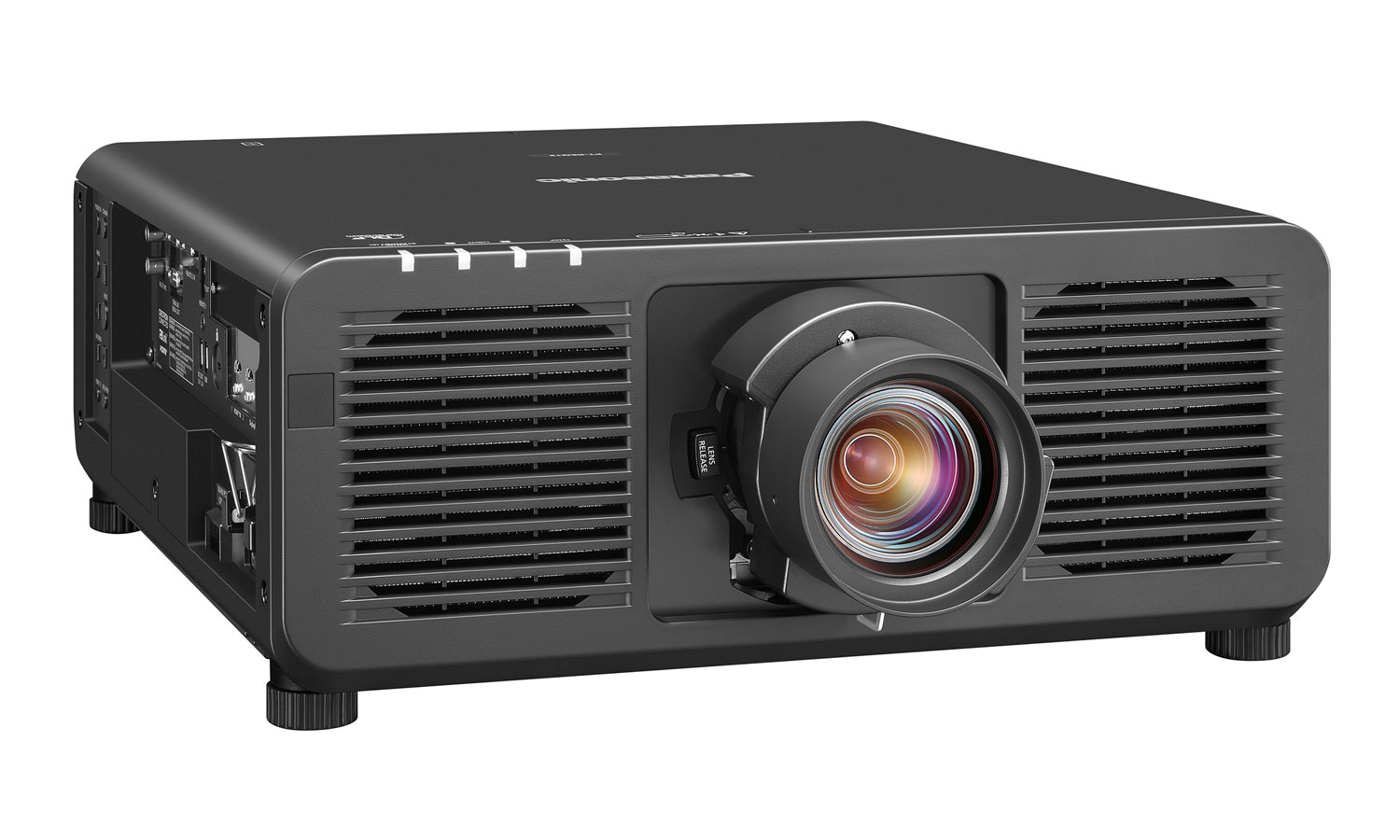 Лазерный проектор Panasonic [PT-REQ10BEJ] DLP,10000 Lm;4K(3840 x 2400 QuadPixelDrive);25000:1;TR 1,36-2,1:1;HDMI IN x2;DisplayPort x1;MultiSyncIN x1/OUT x1;RemoteIN x2/OUT x1; СЛОТ для опц.плат;USB x2;RS232 IN x2 /OUT x1;RJ45 LAN; 36dB; 28,7 кг. черный
