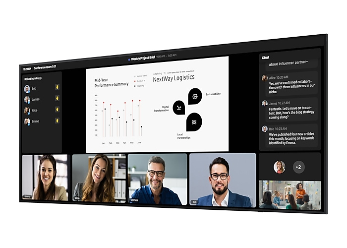 Профессиональный дисплей Samsung [QP105DX-5K] 5120х2160,4000:1,500кд/м2,формат 21:9,Tizen 8.0