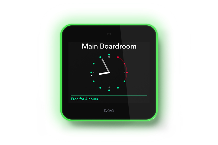 Панель для бронирования Biamp [Evoko Liso Room Manager] с монтажными комплектами для стандартных и стеклянных стен (ERM 2001-IL)