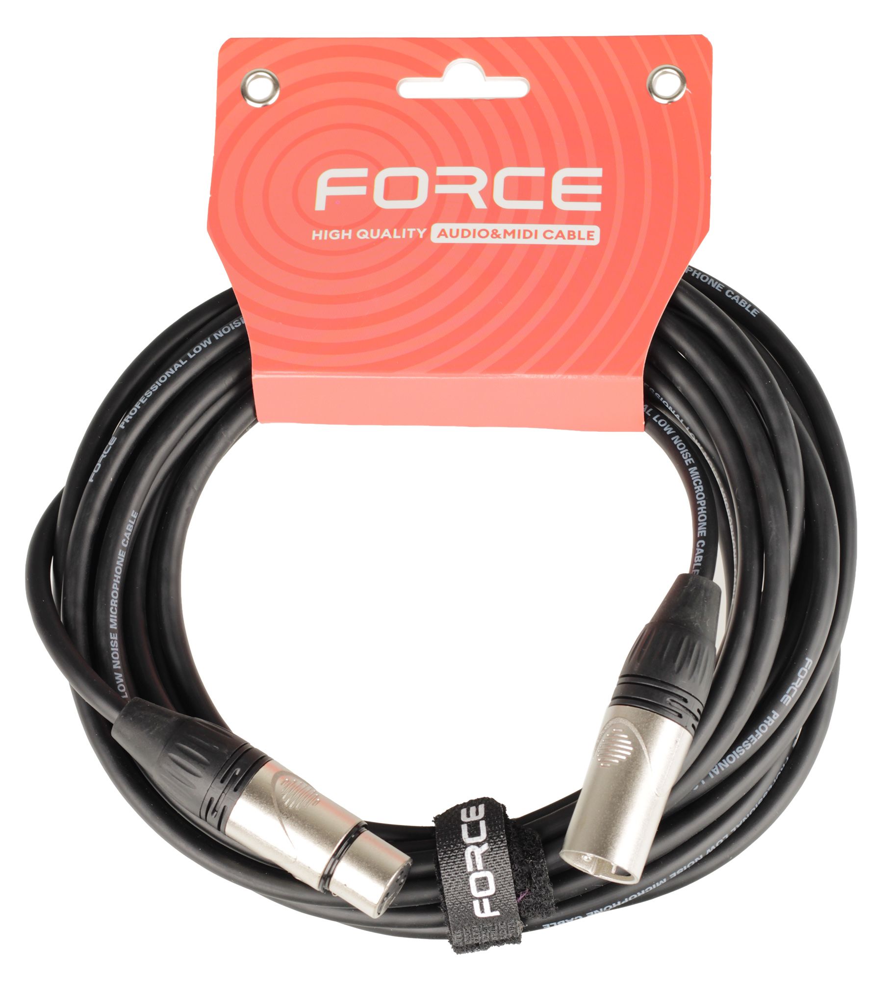 Кабель микрофонный FORCE FMC-05/6, XLR(M)-XLR(F), 6 м