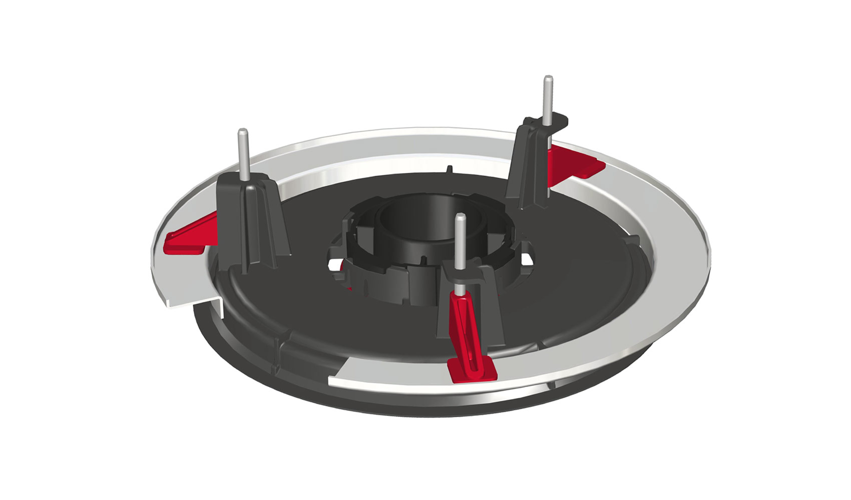 Крепление Biamp [Parle TCM-X-FM Black] Flush mount for TCM-X, TCM-XA, and TCM-XEX microphones, black