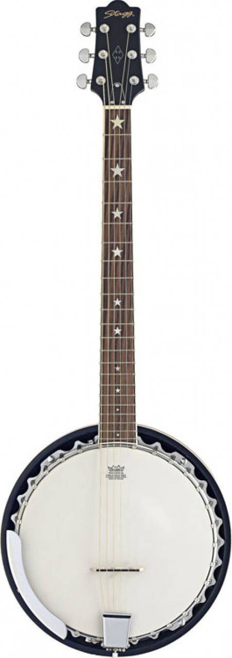 Банджо STAGG [BJM-30 G] 6-ти струнное, 22 лада, мензура 660 мм, корпус красное дерево, metal pot, пластик: 11" REMO белый, отделка натуральная глянцевая, гриф нато, накладка палисандр, бридж клен и черное дерево, колки Open-gear