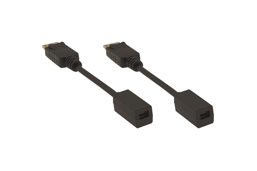 Переходник [99-97220005] Kramer Electronics [ADC-DPM/MDPF] DisplayPort вилка на Mini DisplayPort розетку
