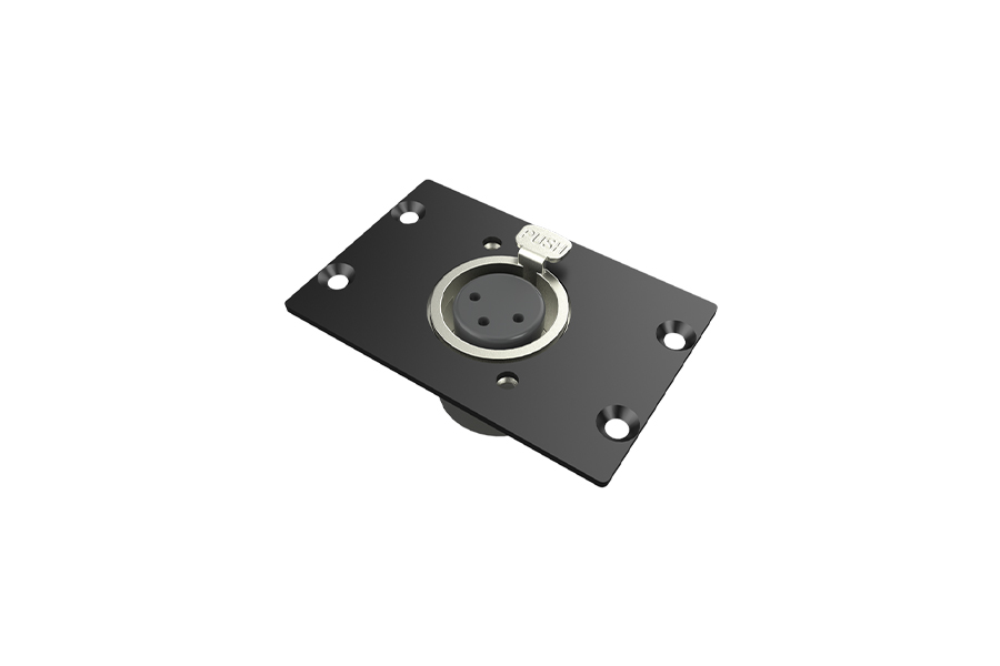 Модуль-переходник Wize Pro [WRTS-XLR] XLR для врезного лючка в стол, занимает 2 отверстия в раме