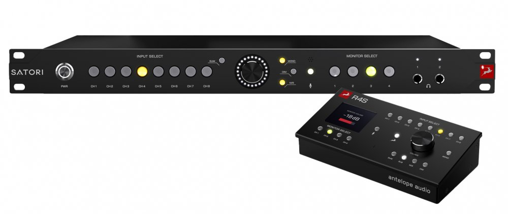 Мониторный контроллер Antelope Audio [Satori Gen2 + R4S] Мониторинговый контроллер, 2x XLR вход, 6x TRS вход, D-SUB вход, 2x XLR выход, 6x TRS выход, 4 выхода на наушники, Talkback, LFE, USB
