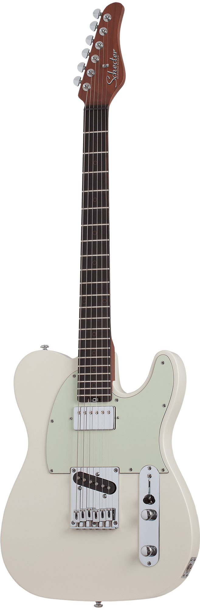 Электрогитара SCHECTER NICK JOHNSTON PT A.SNOW - электрогитара 6-струнная. 22 лада, корпус: ольха, гриф: запеченый клен, накладка: черное дерево, на болтах, звукосниматели: Schecter Diamond Nick Johnston Single Coil и Diamond PT-S, громкость/тон (Push-Pu