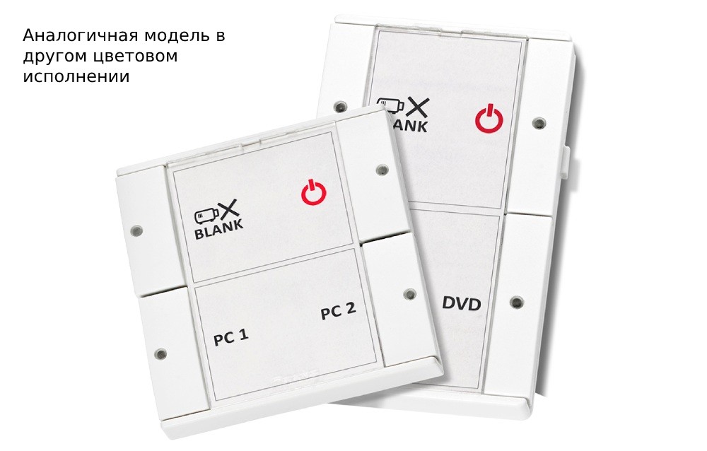 Панель управления BIAMP [Impera Oscar 4DKB], кнопочная, 4-button control pad with Ethernet, DK, black