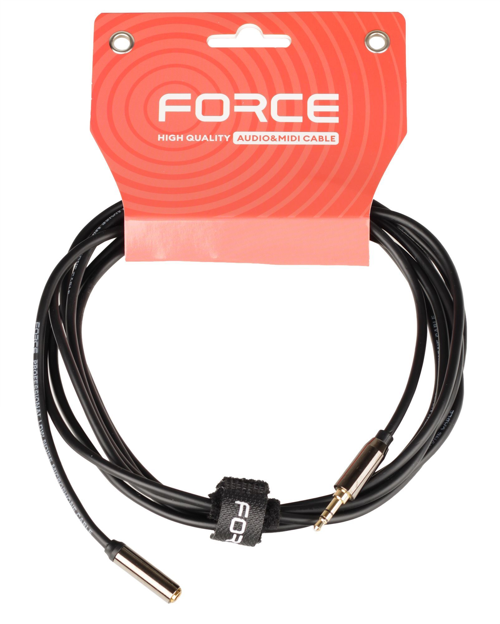 Кабель аудио FORCE FLC-05/3, mini Jack 1/8" M–F, 3м