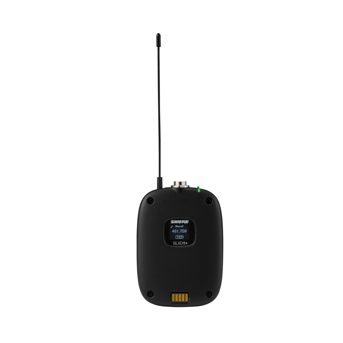 Цифровой поясной передатчик SHURE [SLXD1+=-G65] разъем TQG/TA4M, 470 - 606 МГц