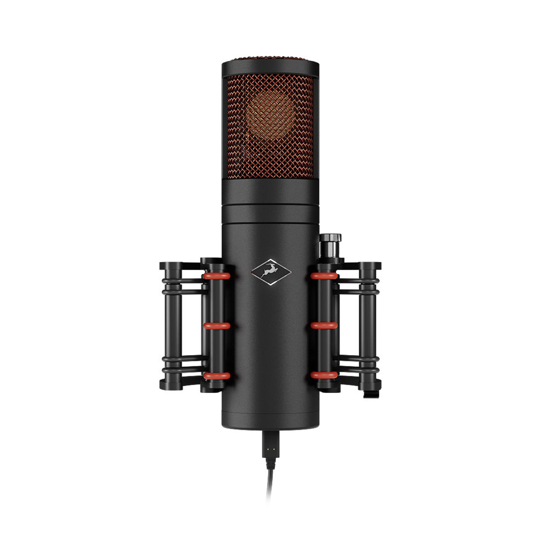 Микрофон Antelope Audio [Edge Go] конденсаторный, вухсторонние мембраны с золотым напылением 6u, диафрагма: 34 мм, кардиоида, восьмерка, всенаправленная, 20 Гц - 20 кГц, уровень звукового давления: 116 дБ, соотношение сигнал-шум: 75 дБ (А), USB Type-C
