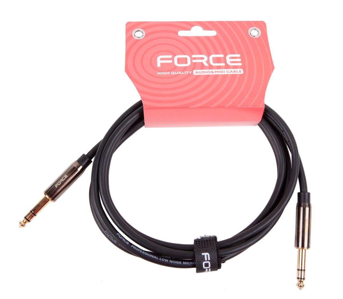 Аудиокабель FORCE FLC-02/2, 1/4" Jack-1/4" Jack, 2м