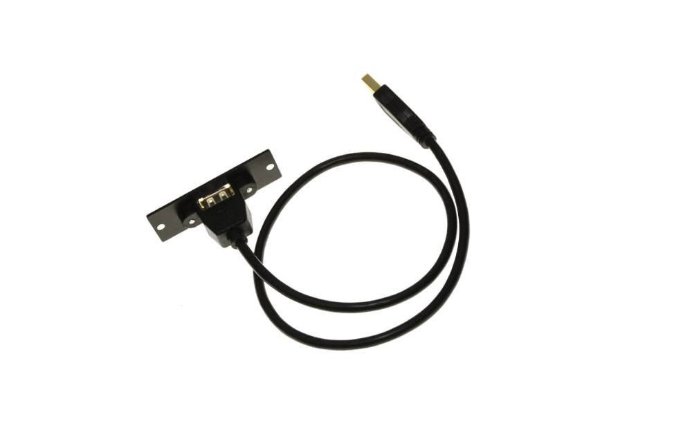 Модуль блока питания Wize Pro [WRTS-USBCRG] USB для врезного лючка в стол