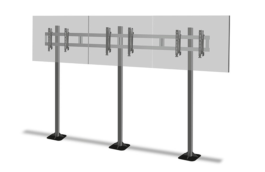 Модуль Wize Pro [MFVW55] без системы выдвижения для видеостен 46-55 max VESA 600x400, для стационарных и мобильных стоек, нагрузка на один модуль 50 кг, черн.