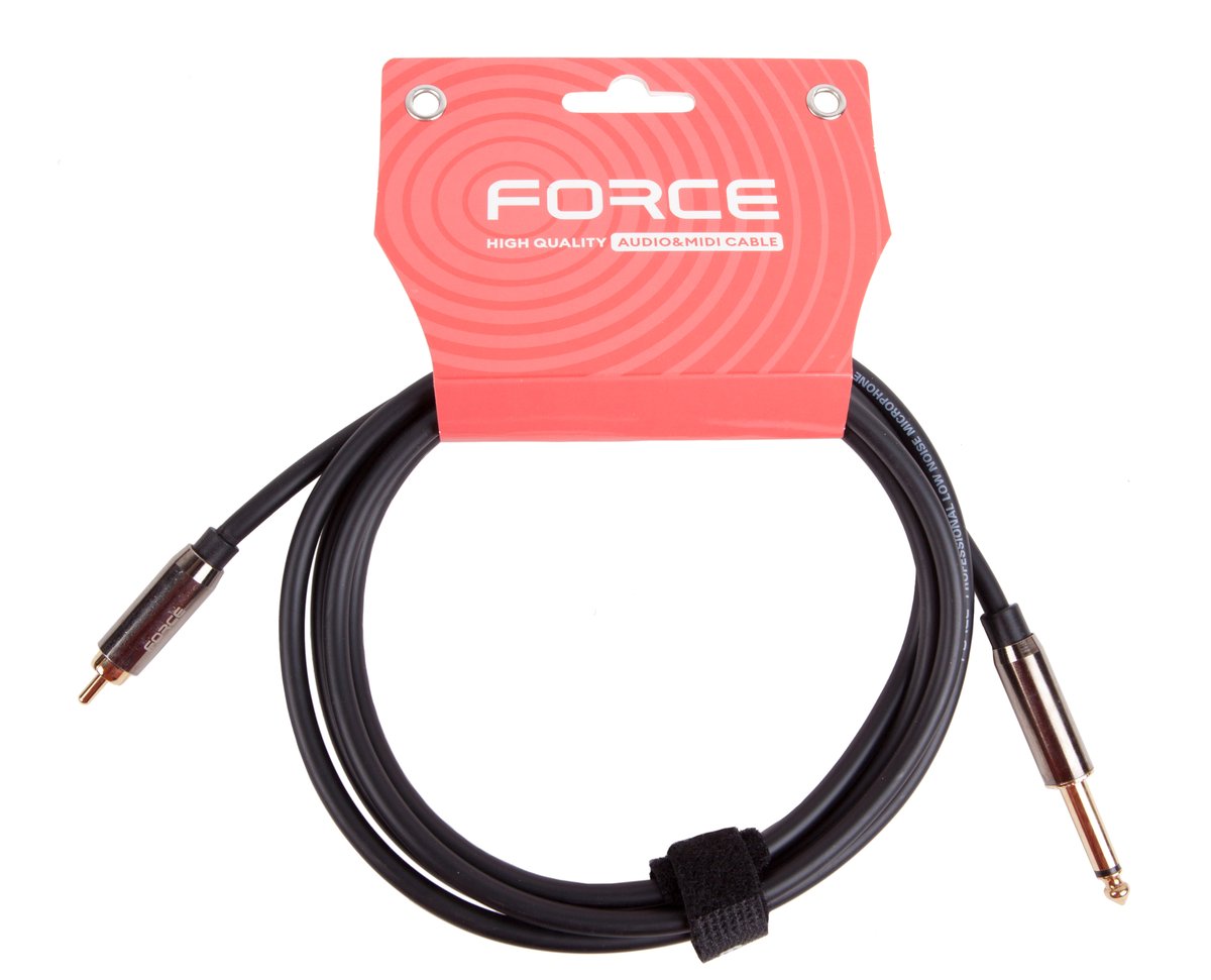 Кабель аудио FORCE FLC-09/2, 1/4" TS Jack - RCA, 2 м