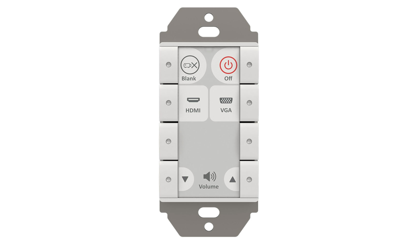 Панель управления BIAMP [Impera Echo 8USW], кнопочная 8-button control pad, US, white