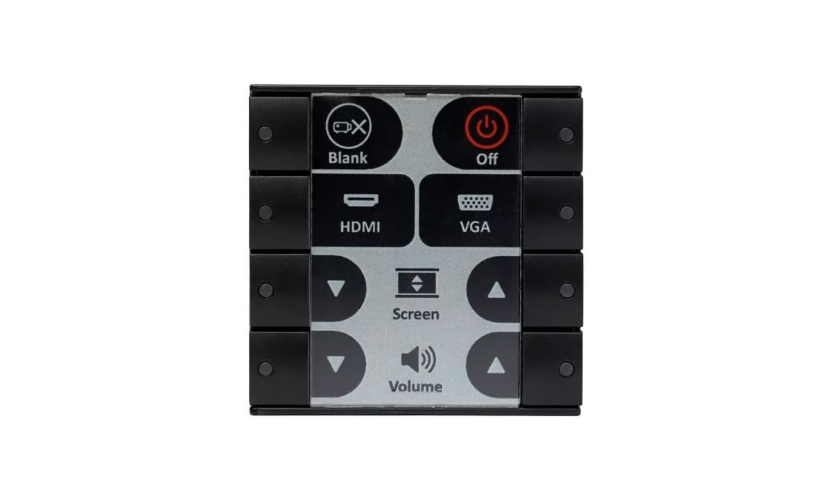 Панель управления BIAMP [Impera Echo Plus 8EUB], кнопочная 8-button control pad with Ethernet, EU, black