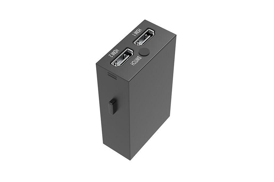 Модуль-переходник Wize Pro [WRTS-M-2HDMI] серия M, двойной пассивный модуль HDMI 2.0 с переключателем сигнала, вход HDMI A мама, выход HDMI A мама, для врезного лючка серии M