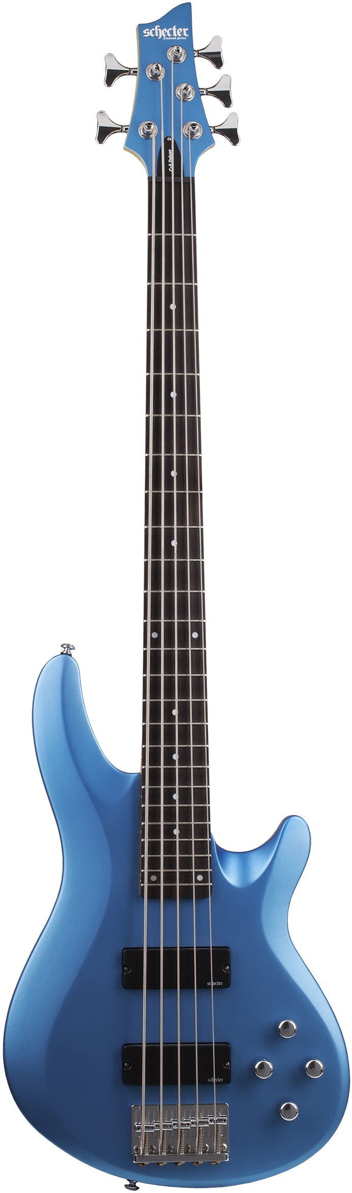 Бас-гитара SCHECTER C-5 DELUXE SMLB бас-гитара 5-струнная, цвет: Satin Metallic Light Blue (SMLB)