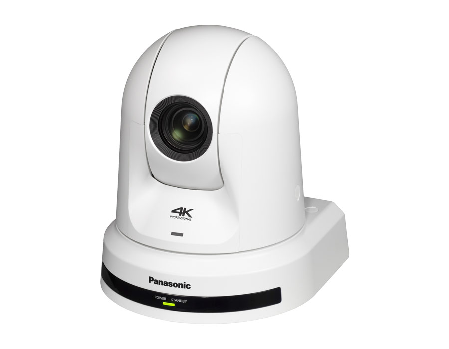 PTZ-камера Panasonic [AW-UE30WEJ] 4K PTZ камера, 1/2.5" MOS сенсор, 2160/30p, зум 20x, угол обзора 74.1°, HDMI, USB-C, SRT, встроенный автотрекинг, PoE+, цвет белый