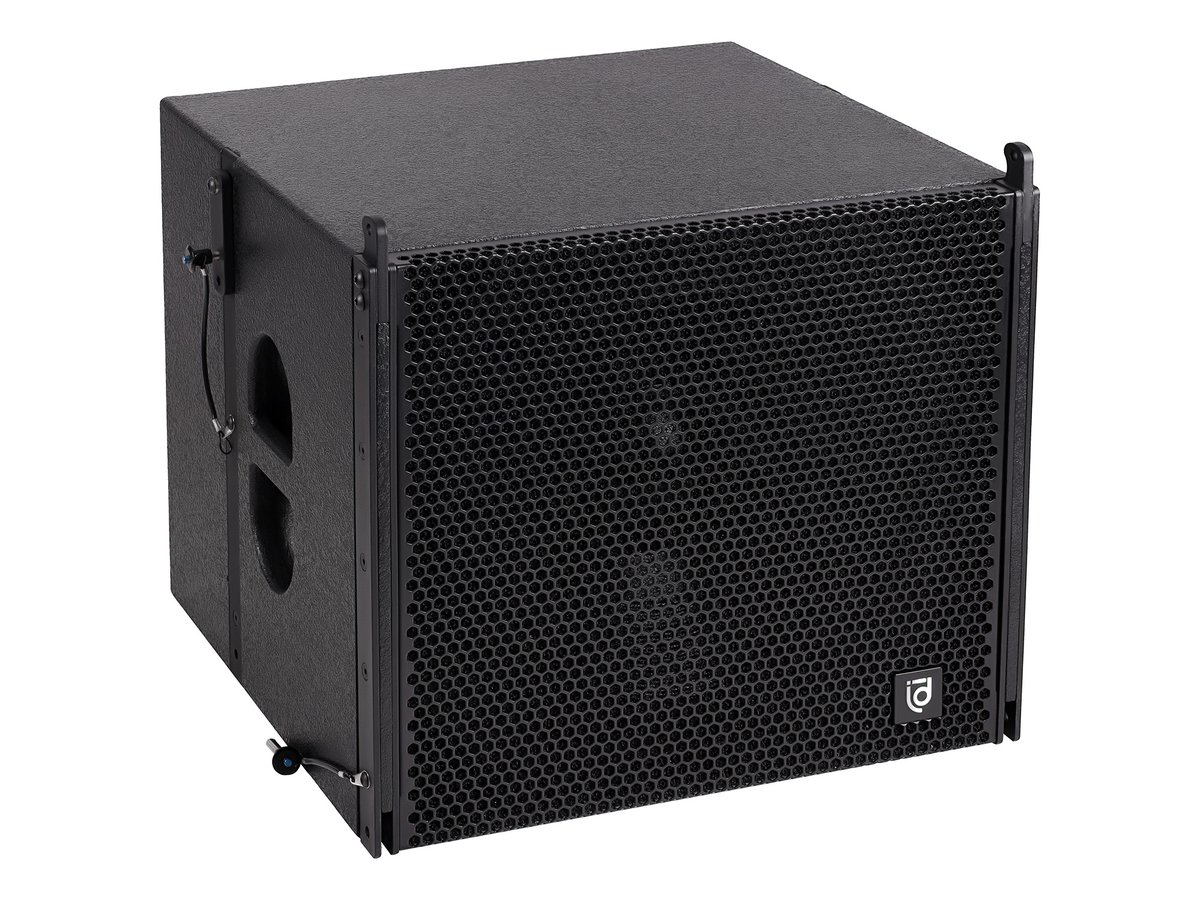 Сабвуфер Intrend [ILS-ATL-S15A] линейного массива Atlantic, активный, 15"НЧ, 30-250 Гц, SPL 126 дБ, 600 Вт RMS, пик 1200 Вт, 8 Ом. Цвет чёрный, корпус дерево. Подключение до 3х топов на саб.