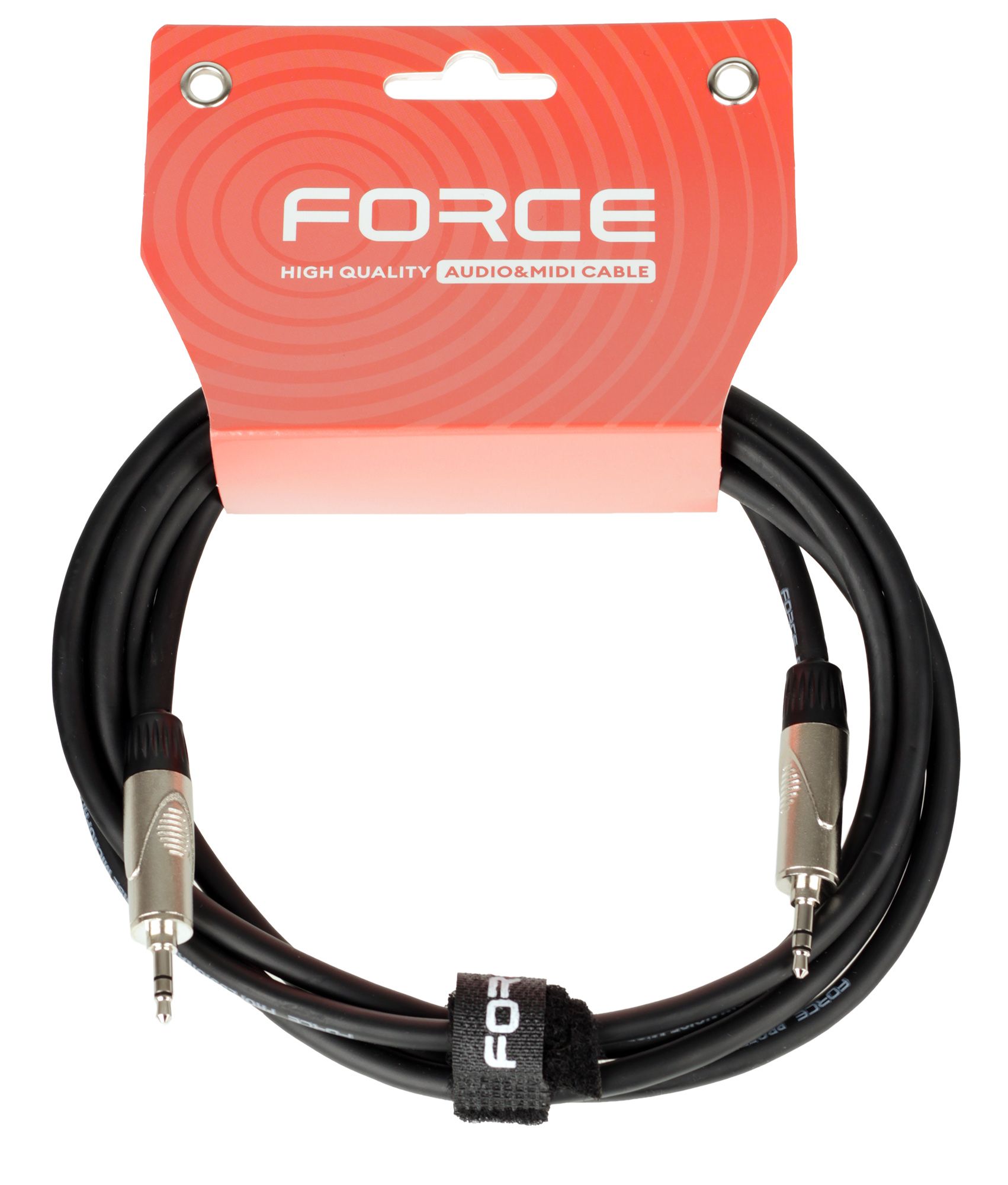 Кабель аудио FORCE FLC-160/2, 1/8" TRS mini Jack, 2 м