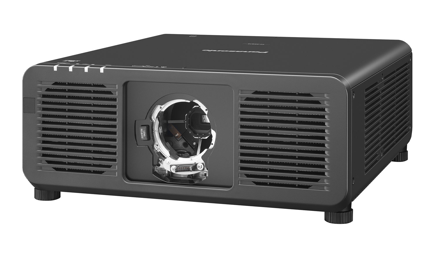 Лазерный проектор Panasonic [PT-REQ80LBEJ] (без объектива) DLP,8000 Lm;4K(3840 x 2400 QuadPixelDrive);25000:1;HDMI IN x2;DisplayPort x1;MultiSyncIN x1/OUT x1;RemoteIN x2/OUT x1;СЛОТ для опц. плат;USB x2;RS232 IN x2/OUT x1;RJ45 LAN; 35dB; 27 кг. черный