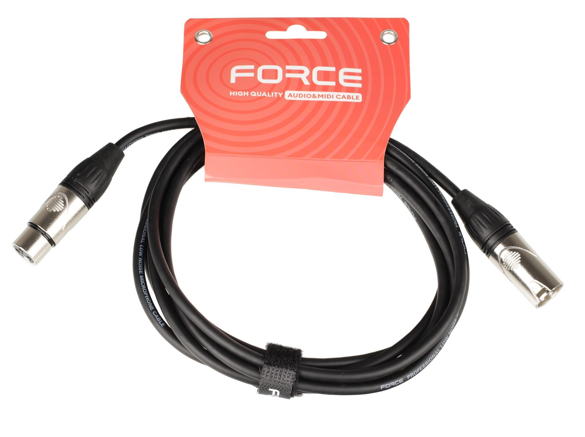 Кабель микрофонный FORCE FMC-05/3, XLR(M)-XLR(F), 3 м
