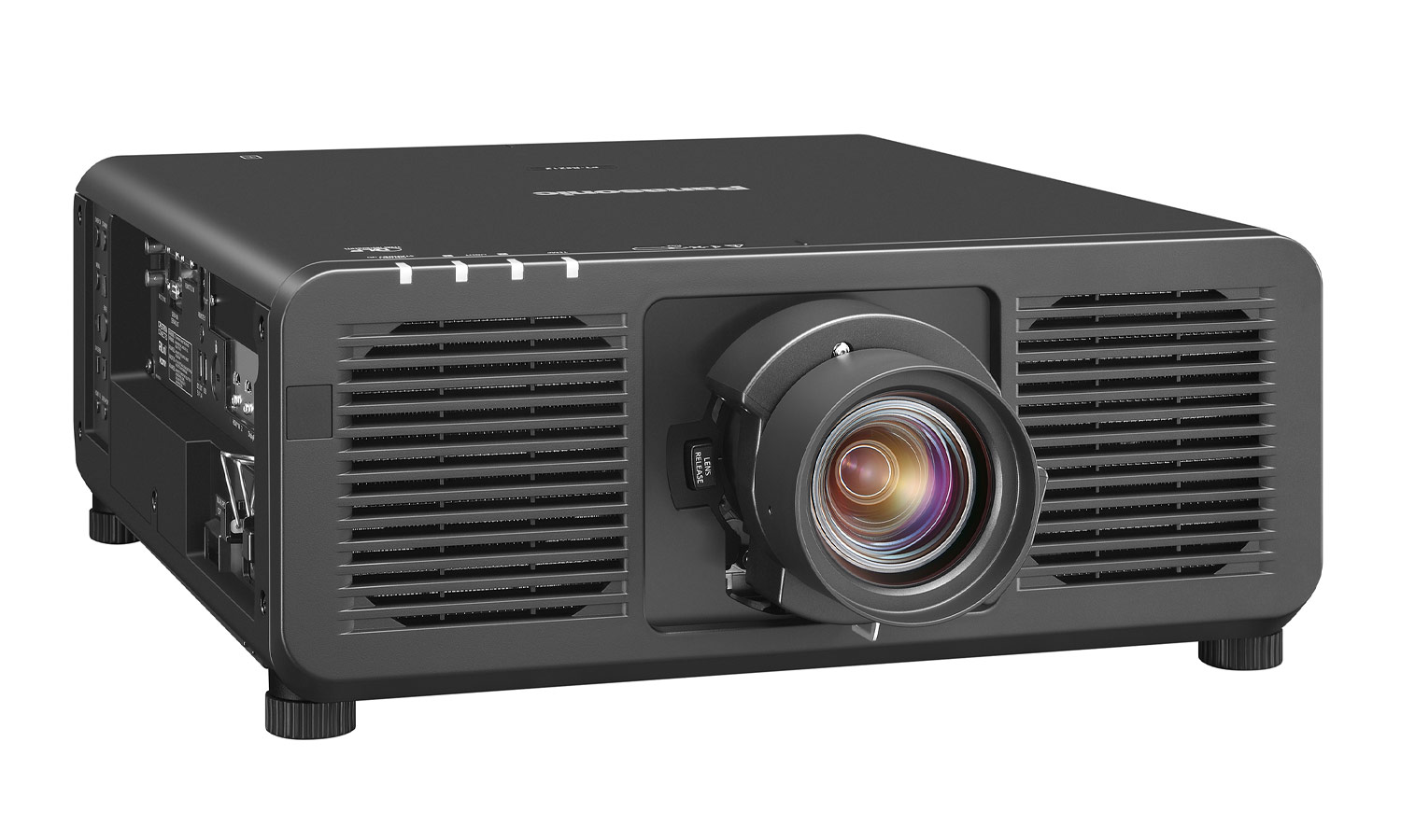 Лазерный проектор Panasonic [PT-REZ80BEJ] DLP, 8000 Lm; WUXGA (1920*1200); 25000:1; TR 1,36-2,1:1; HDMI IN x2; DisplayPort x1; MultiSyncIN x1/OUT x1; Remote IN x2/OUT x1; СЛОТ для опцион. плат; USB x2; RS232 IN x1 /OUT x1;RJ45 LAN; 35dB; 28,7 кг. черный