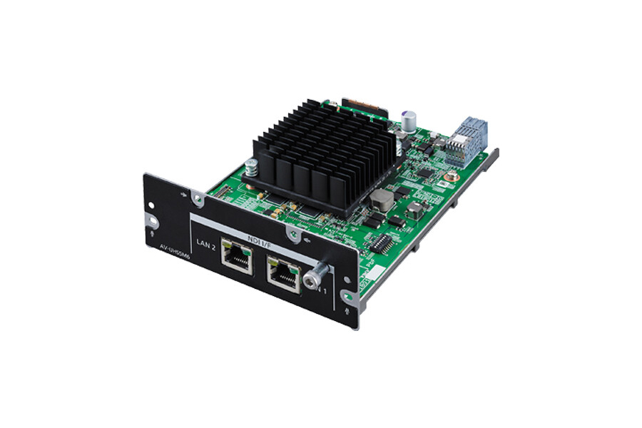 Доп. карта Panasonic [AV-UHS5M6G] NDI I/F Unit; LAN, (1GB)х2; поддержка протоколов NDI и NDIHX