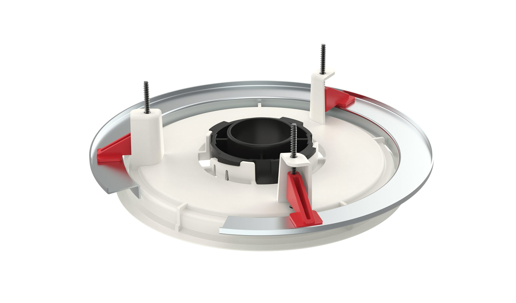 Крепление Biamp [Parle TCM-X-FM White] Flush mount for TCM-X, TCM-XA, and TCM-XEX microphones, white
