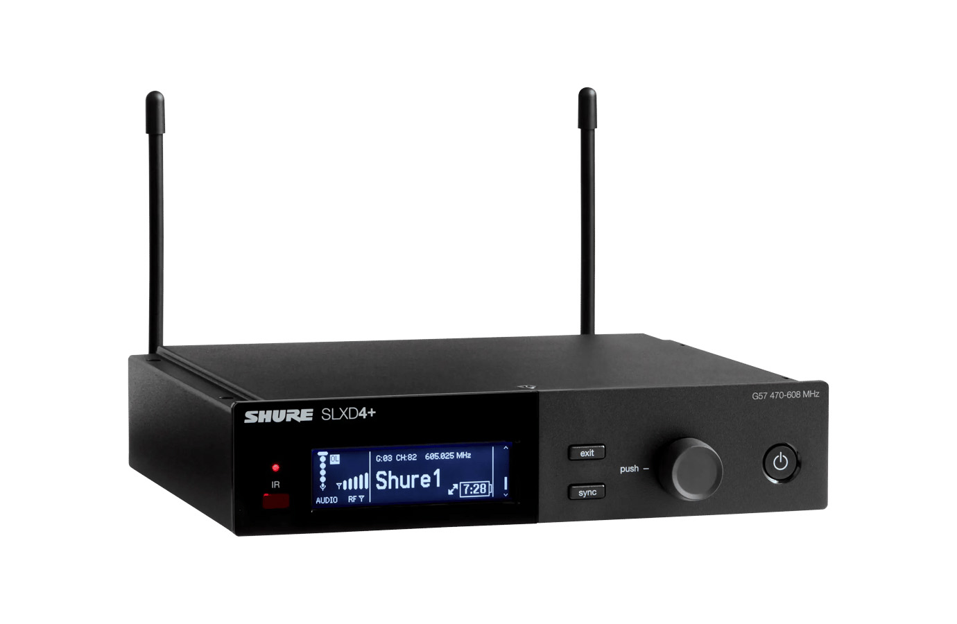 Цифровой одноканальный приемник SHURE [SLXD4+E=-G65] 470 - 606 МГц