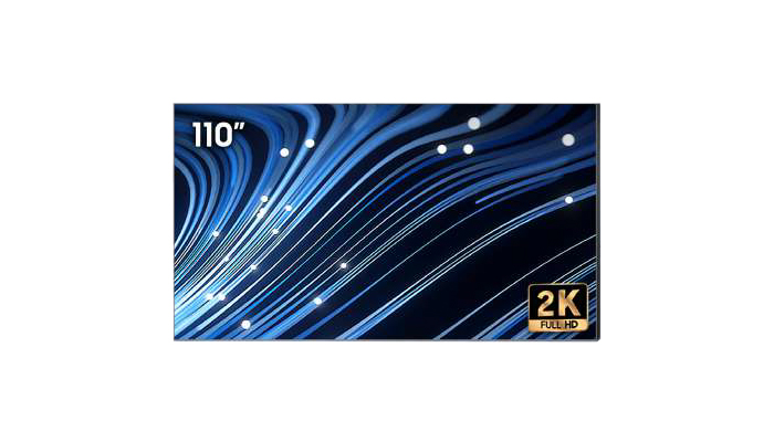 Светодиодный экран All-in-One Samsung [LH012IABM / IAB 110" 2K] The Wall, 110(2419.2x1360.8x49мм), FHD (FlipChip RGB 1,26мм), встроенный контроллер, AC 20Вт, в комплекте с настенным креплением и декоративными рамками. EMC Class A. TUV Low Blue Light