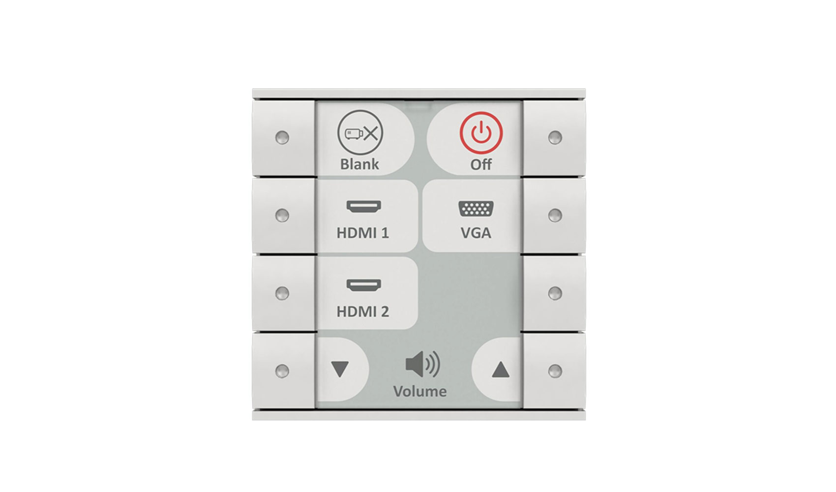 Панель управления BIAMP [Impera Echo Plus 8EUW], кнопочная 8-button control pad with Ethernet, EU, white