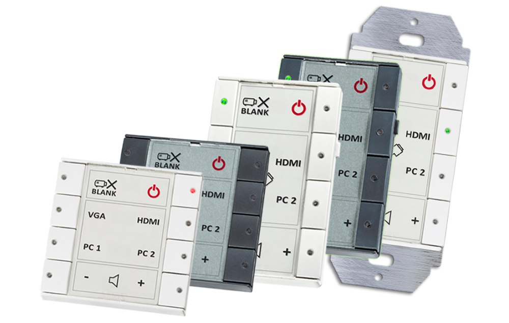 Панель управления BIAMP [Impera Sierra II 8EUB], кнопочная 8-button control pad with Ethernet, EU, black