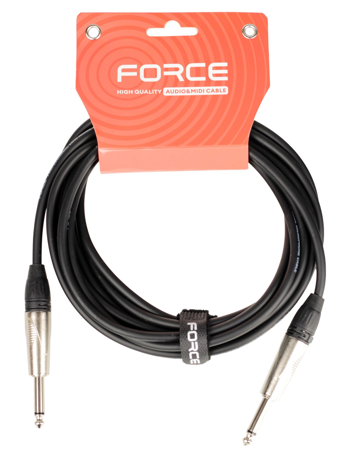 Кабель гитарный FORCE FGC-09/4.5, Jack 6.3 мм - Jack 6.3 мм, 4.5 м