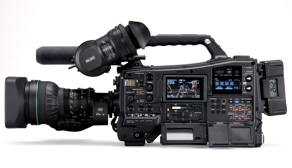 Видеокамера Panasonic [AJ-CX4000GJ] камкордер 4К, B4 Lens Mount, UHD 50p 10-bit 4:2:2, 12G-SDI Output, HDR, совместимость с BT.2100 & BT.2020