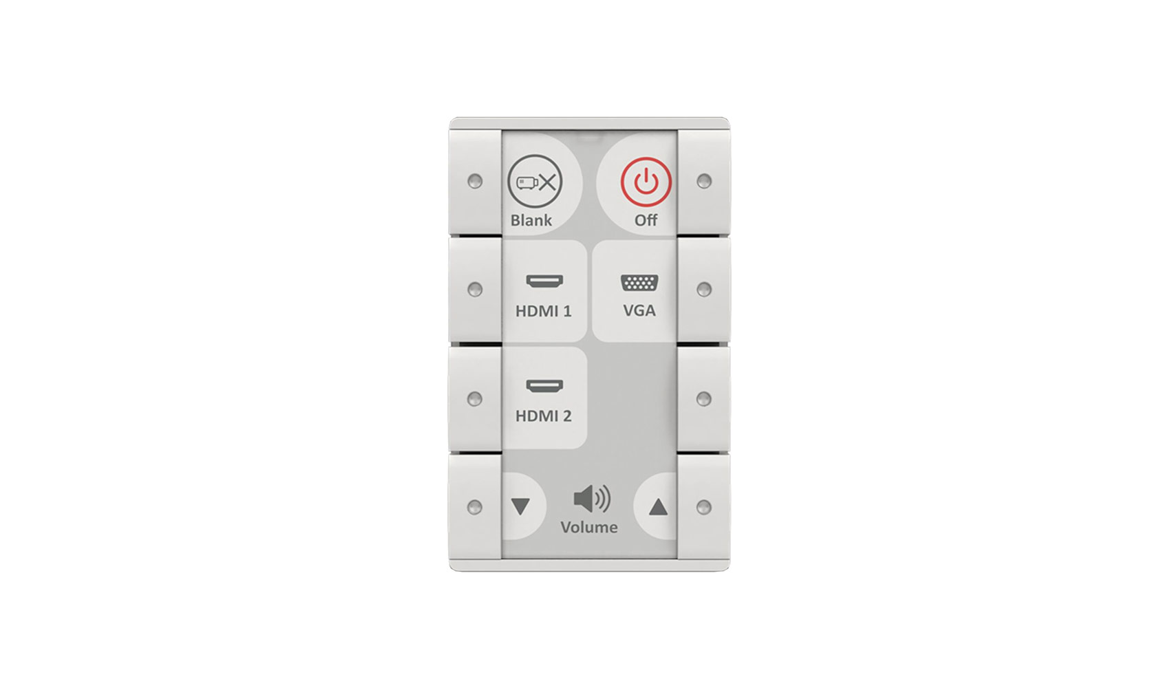 Панель управления BIAMP [Impera Echo Plus 8DKW], кнопочная 8-button control pad with Ethernet, DK, white