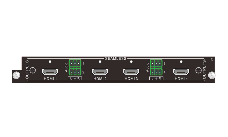 Плата выхода Pixelhue [UMX_4xHDMI1.4 Output Card] 4xHDMI 1.4 для шасси UMX