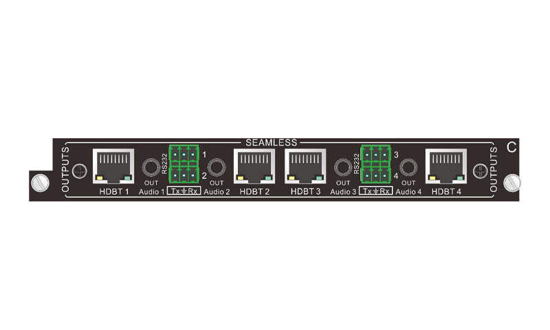 Плата выхода Pixelhue [UMX_4xHDBaseT Output Card] 4xHDBaseT для шасси UMX