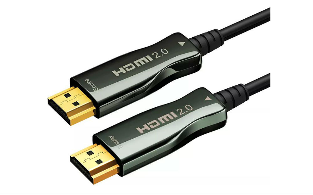 Кабель HDMI Wize [AOC-HM-HM-50M] оптический, малодымный, 50 м, 4K/60HZ 4:4:4, v.2.0, ARC, 19M/19M, HDCP 2.2, Ethernet, черный, коробка