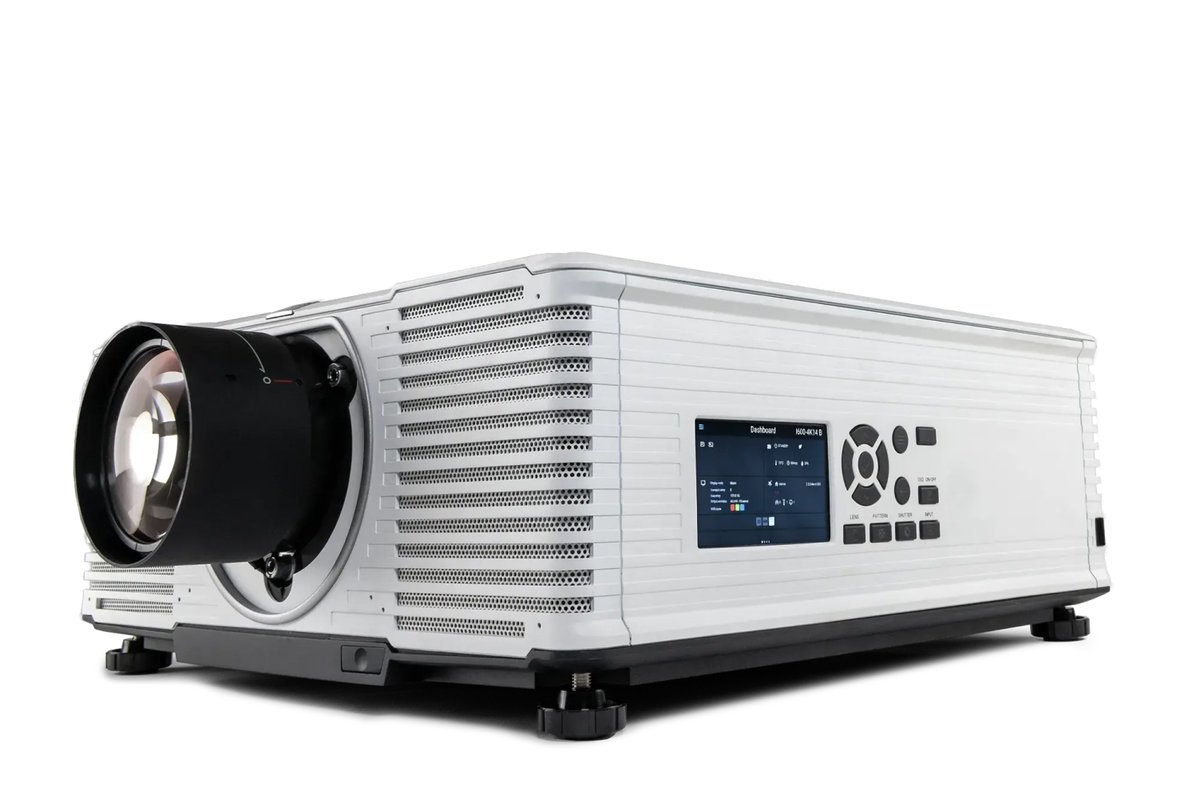 Лазерный проектор Barco [I600-4K10 W CN] [без объектива] DLP, 10000 Лм, 3840x2400 (4K UHD), 20000:1, HDMI2.1 (HDCP2.2),DP1.4,RJ45,USB(5v), 12V-DC out, Trigger OUT, BNC 3D sync in/out, 40дБ, 25кг, белый [R9010813/R9010813CN/R9400813CN]
