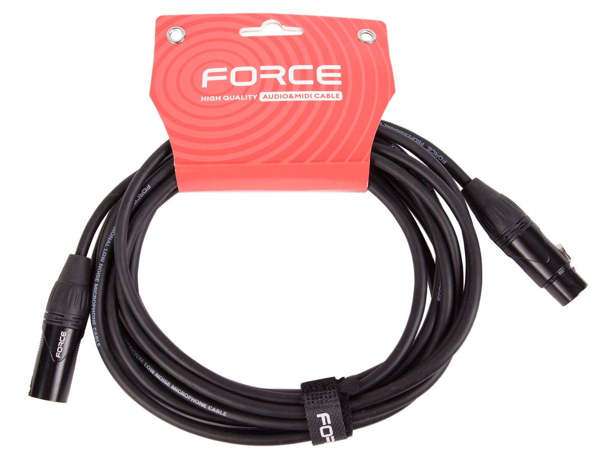 Кабель микрофонный FORCE FMC-06/4.5, XLR - XLR, 4.5 м
