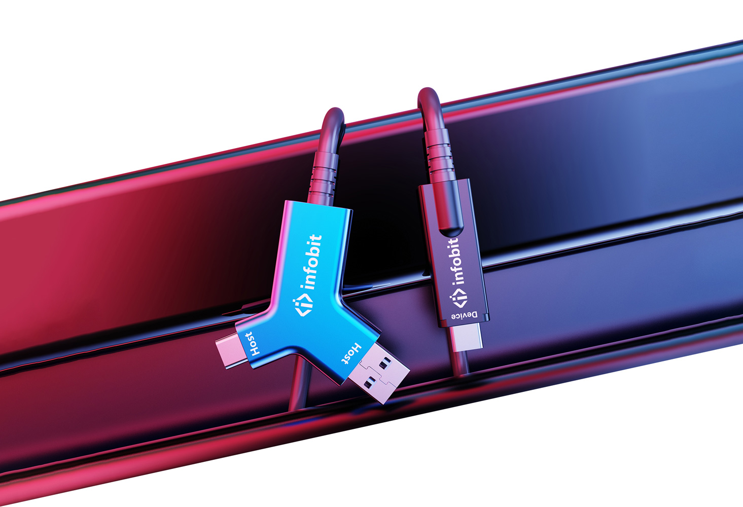 Активный оптоволоконный кабель USB 3.2 A+C C [iFiber Y40], 10 Гбит/с, 40 м